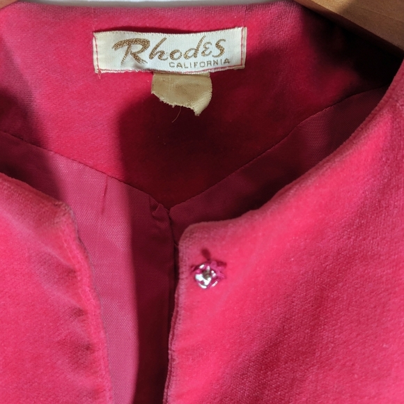 Vintage Velvet Rhoads of California Cropped‎ Jacket - Picture 8 of 8